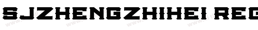 SJzhengzhihei regula字体转换
